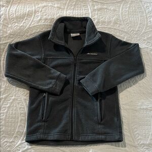 Columbia Kids Dark Charcoal Full-Zip Fleece Jacket